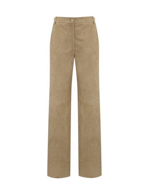 Pantalone Harald in suede MAX MARA STUDIO | 2516431011600001